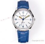 AAA Swiss Copy Jaeger-LeCoultre Geophysic 1958 Men 38.5mm Watch Blue Leather Strap